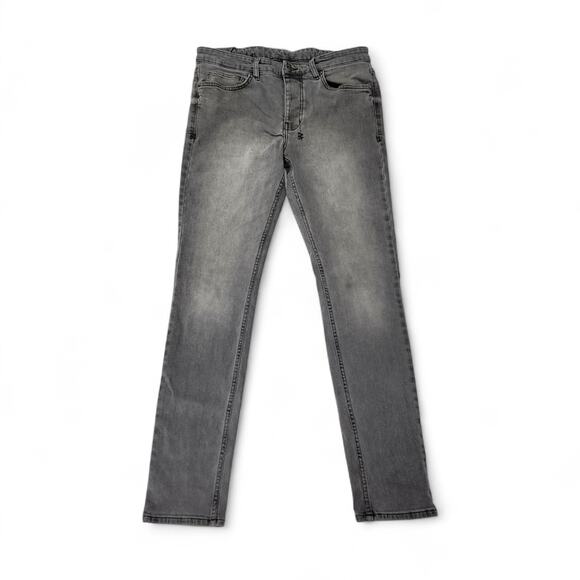 Ksubi Slim Fit KOMFA19858 BLK Men’s Cotton Jeans Gray Black Size 32 - Preowned